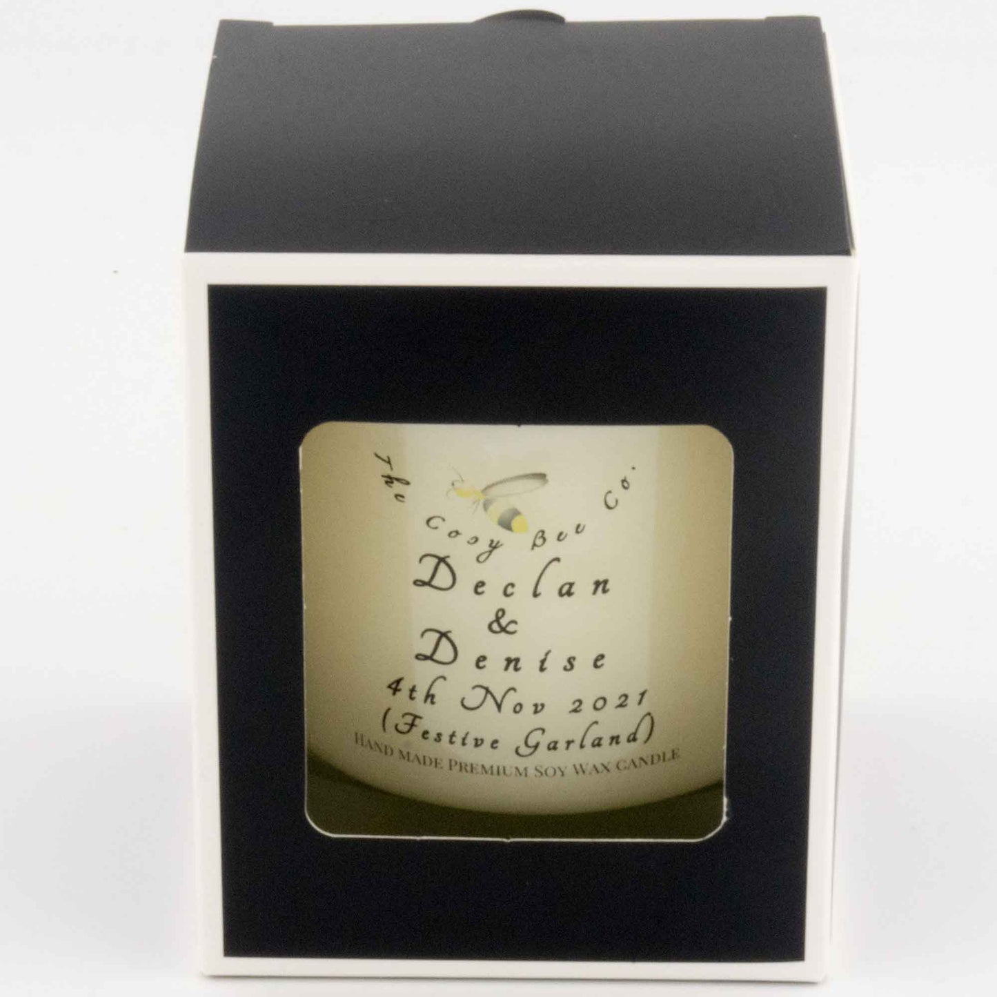 Personalised Christmas Candle
