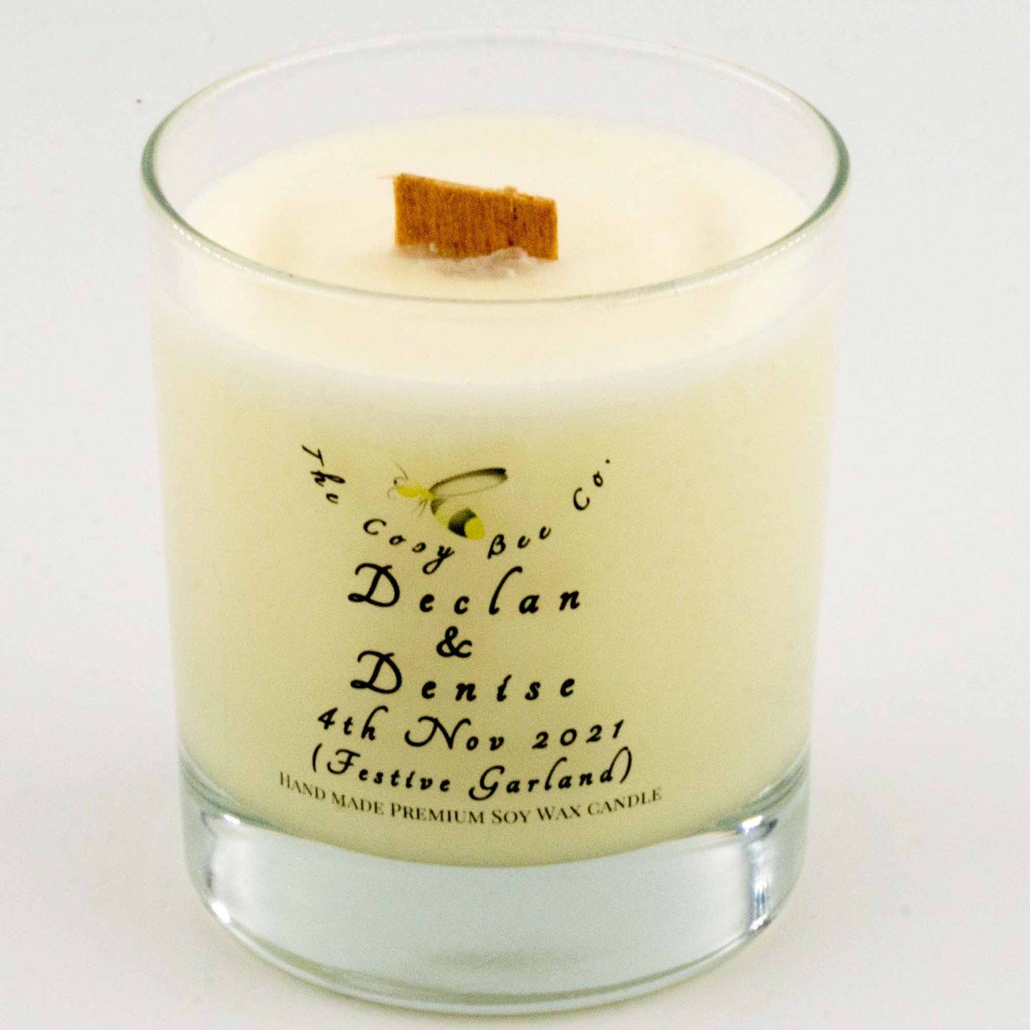 Personalised Christmas Candle
