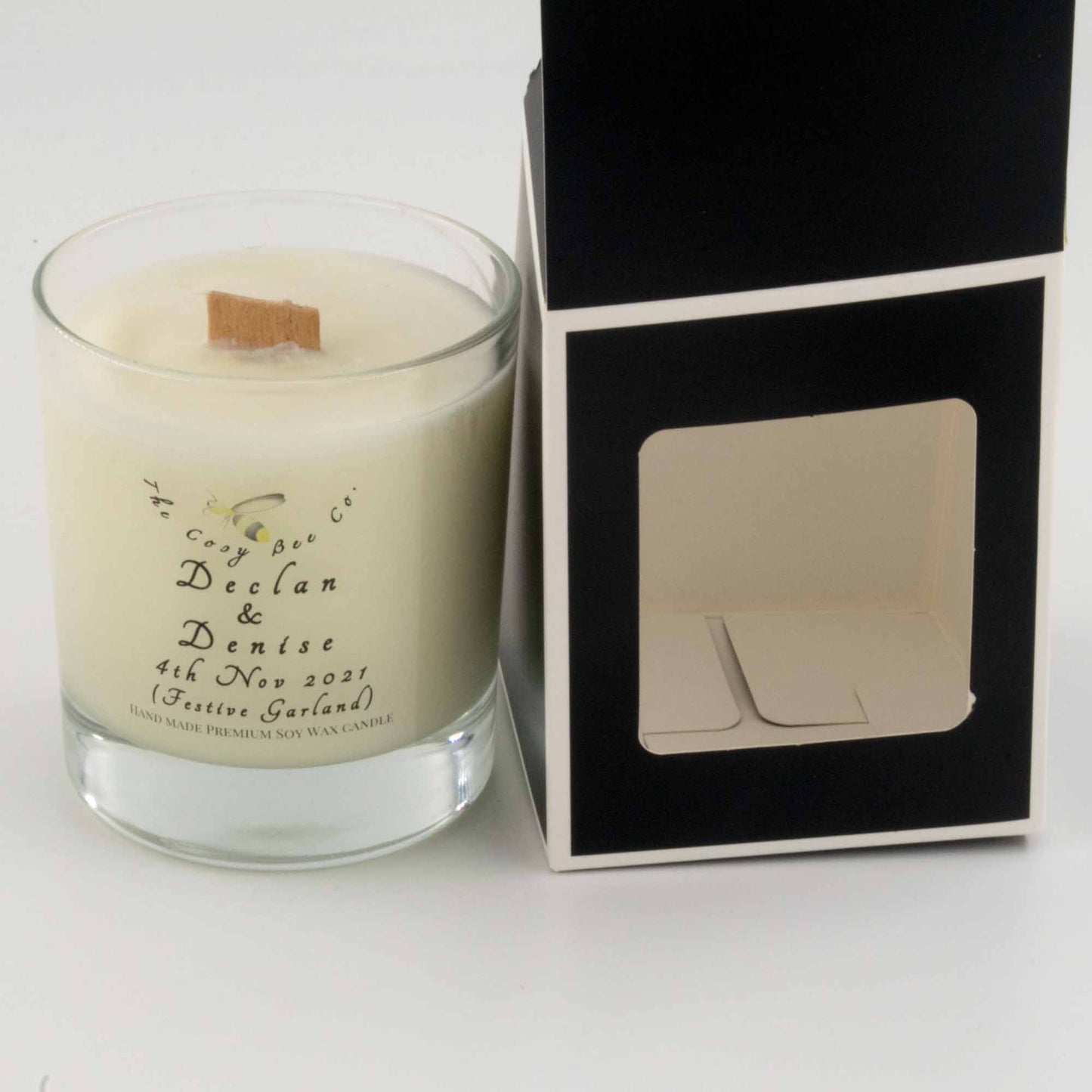 Personalised Christmas Candle