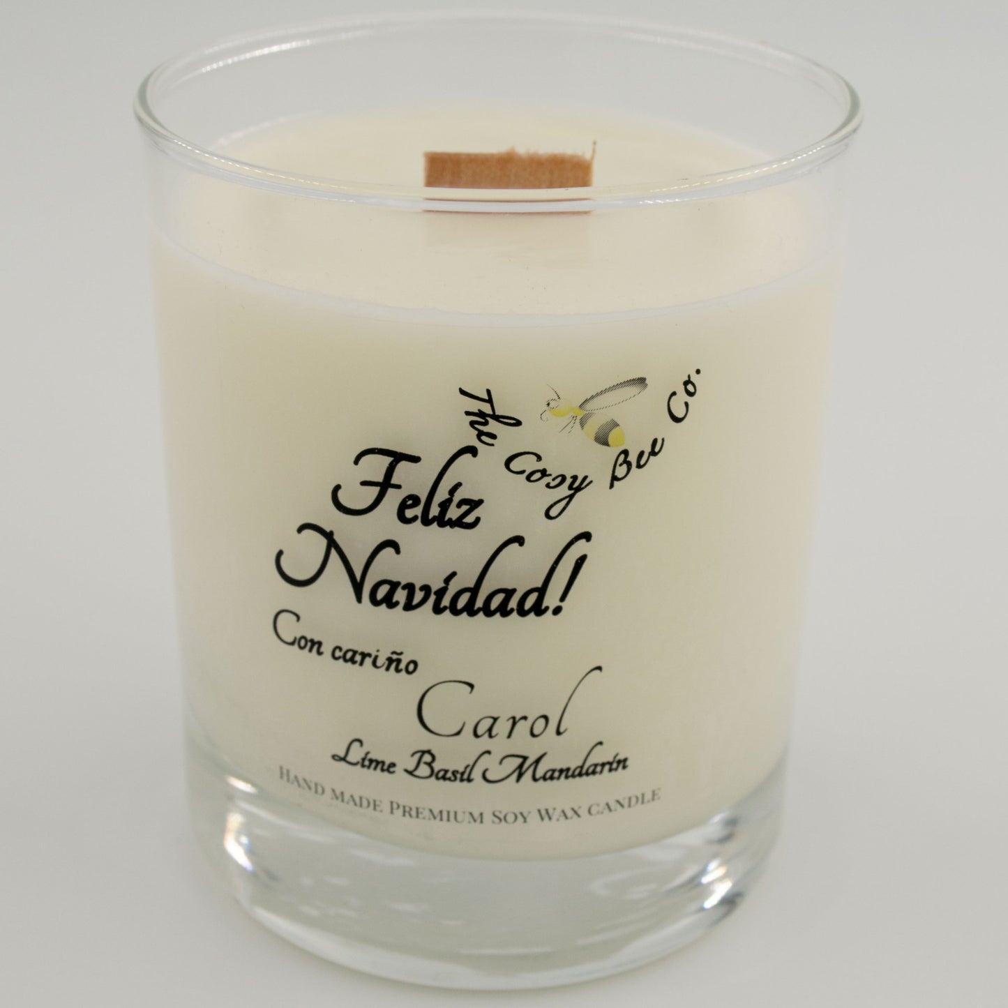 Personalised Christmas Candle